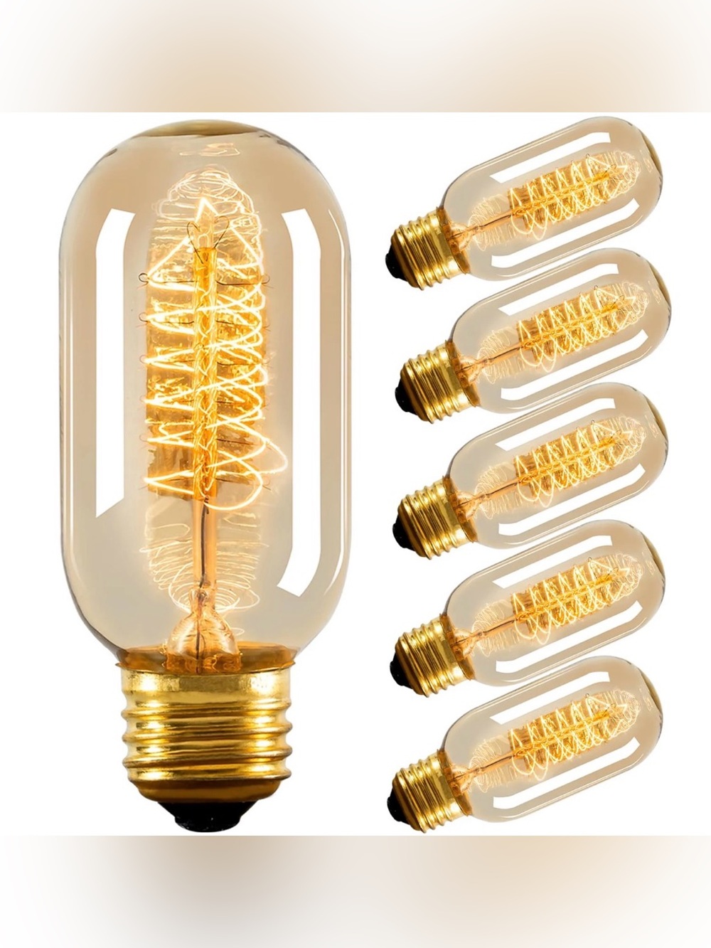 Antique Edison Warm Light Bulbs [Dimmable] Vintage For Home Lighting Fixtures